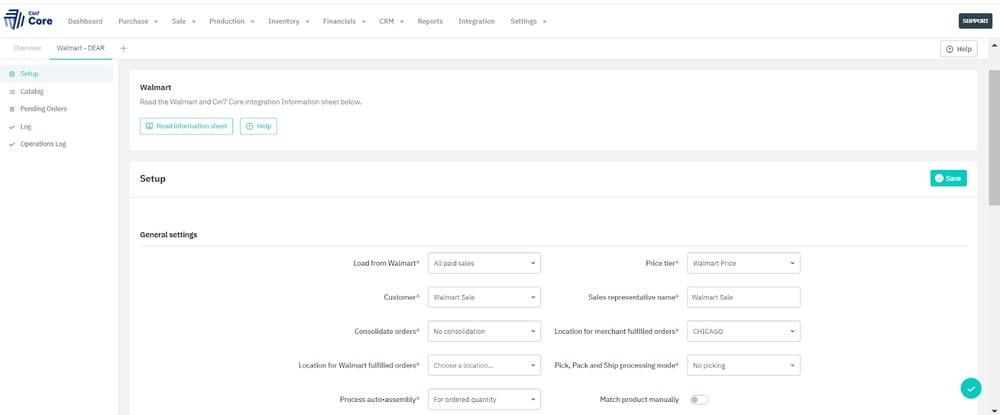 walmart-core-integration-sheet